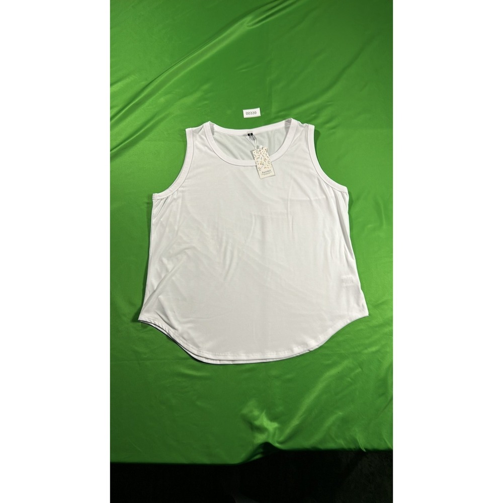 Automet Women's White Sleeveless Tank Top XXL New With Tags